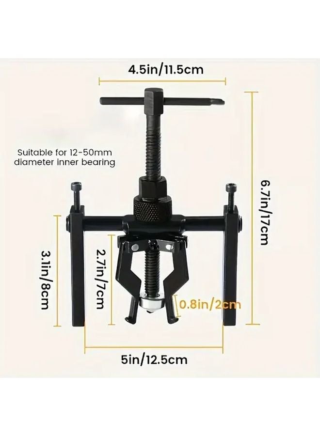 H 06 Model Heavy Duty Carbon Steel Three Claw Adjustable Bearing Puller Tool - Image 3